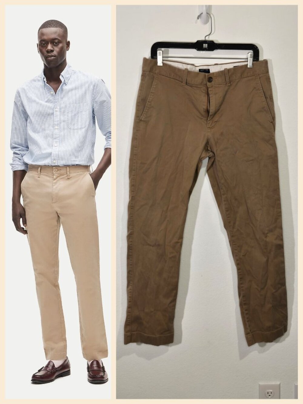 J.Crew Men's 770 Straight-fit Stretch Chino pant Size 32X30 Khaki